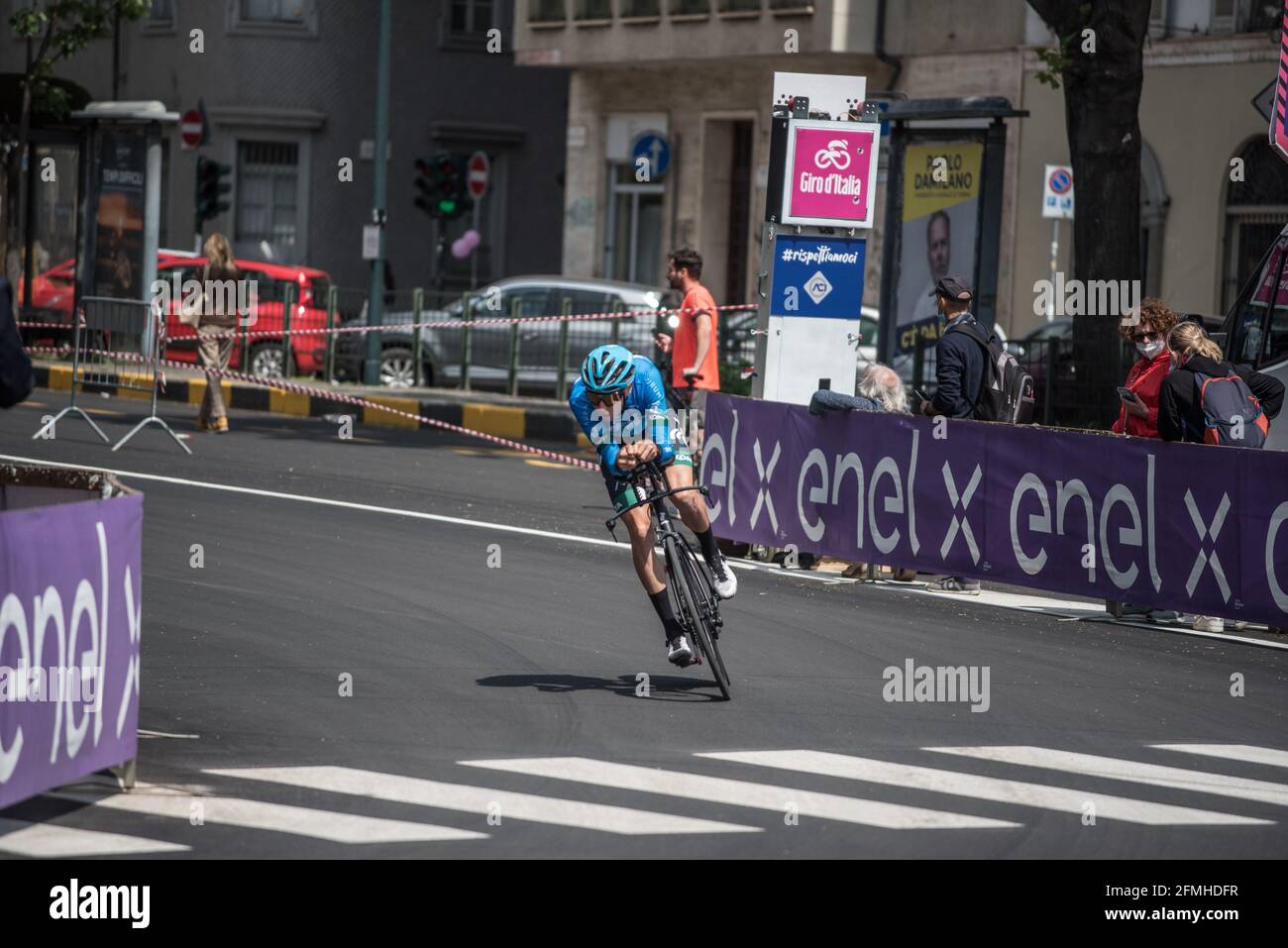 Tappa 1 della gara ciclistica 'giro d'Italia' 2021 a Torino Foto Stock