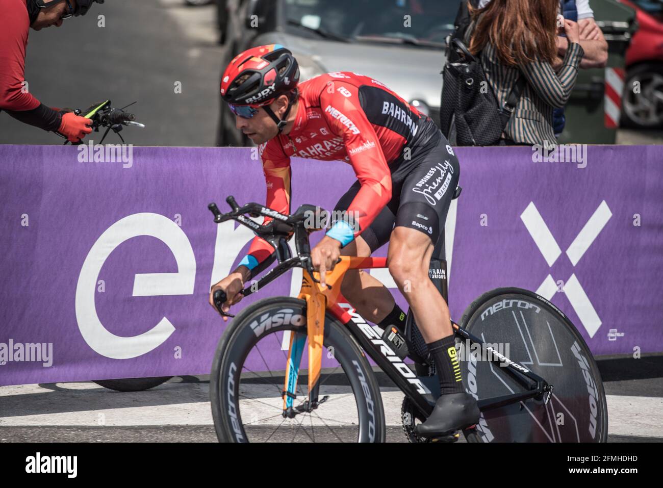 Tappa 1 della gara ciclistica 'giro d'Italia' 2021 a Torino Foto Stock