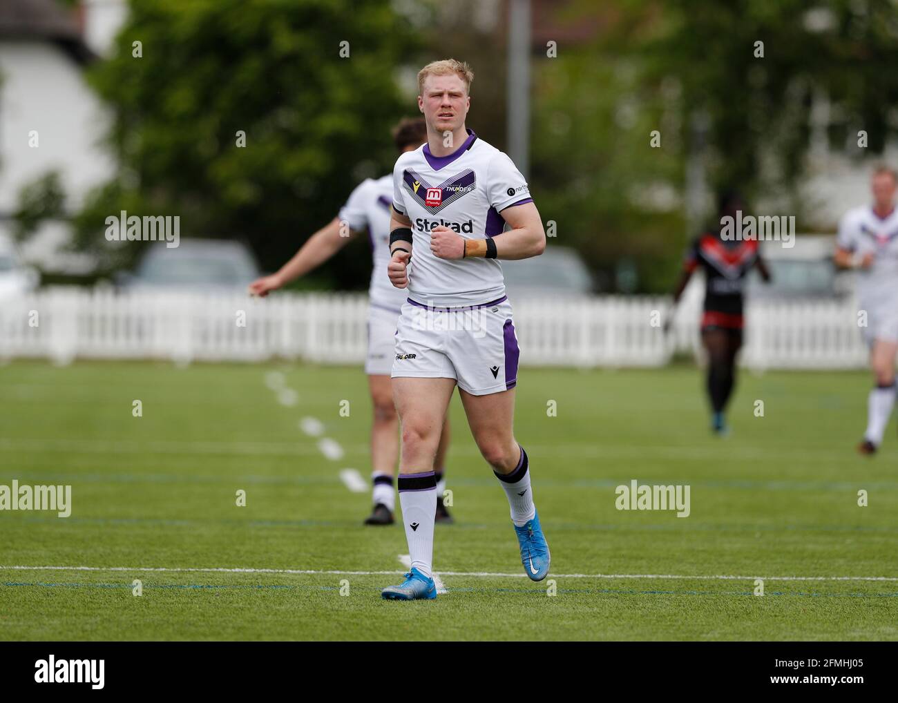 Rosslyn Park, Londra, Regno Unito. 9 maggio 2021. Betfred Championship, Rugby League, London Broncos contro Newcastle Thunder; Kieran Gill of Newcastle Thunder Credit: Action Plus Sports/Alamy Live News Foto Stock