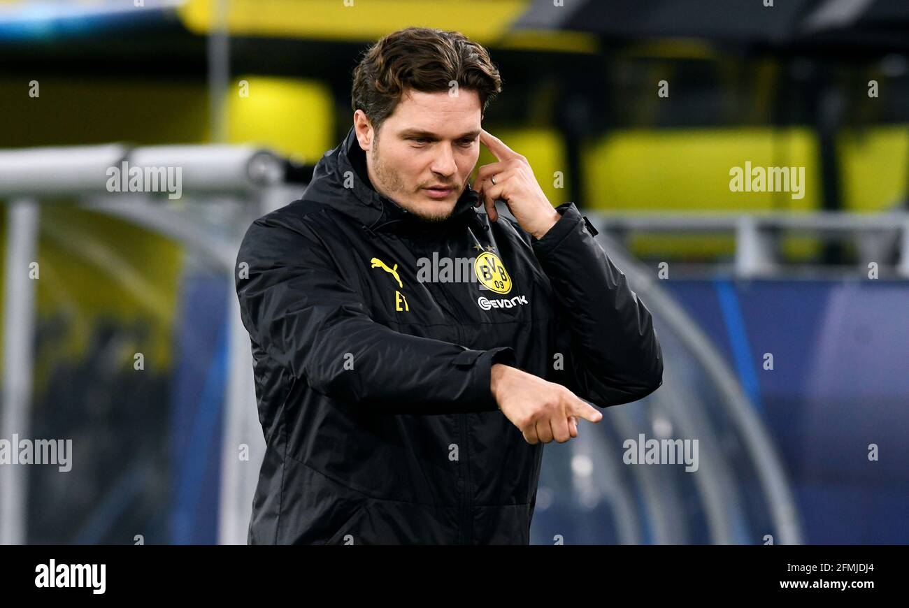 UEFA Champions League, quarto di finale seconda tappa, Signal Iduna Park Dortmund, Bor. Dortmund - Manchester City, Edin Terzic Foto Stock