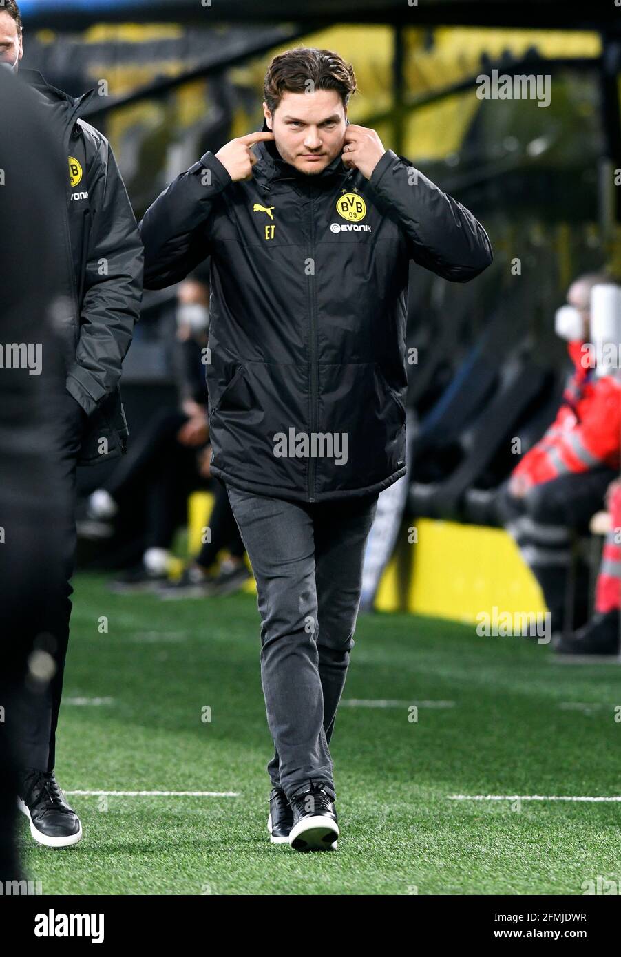 UEFA Champions League, quarto di finale seconda tappa, Signal Iduna Park Dortmund, Bor. Dortmund - Manchester City, Edin Terzic Foto Stock