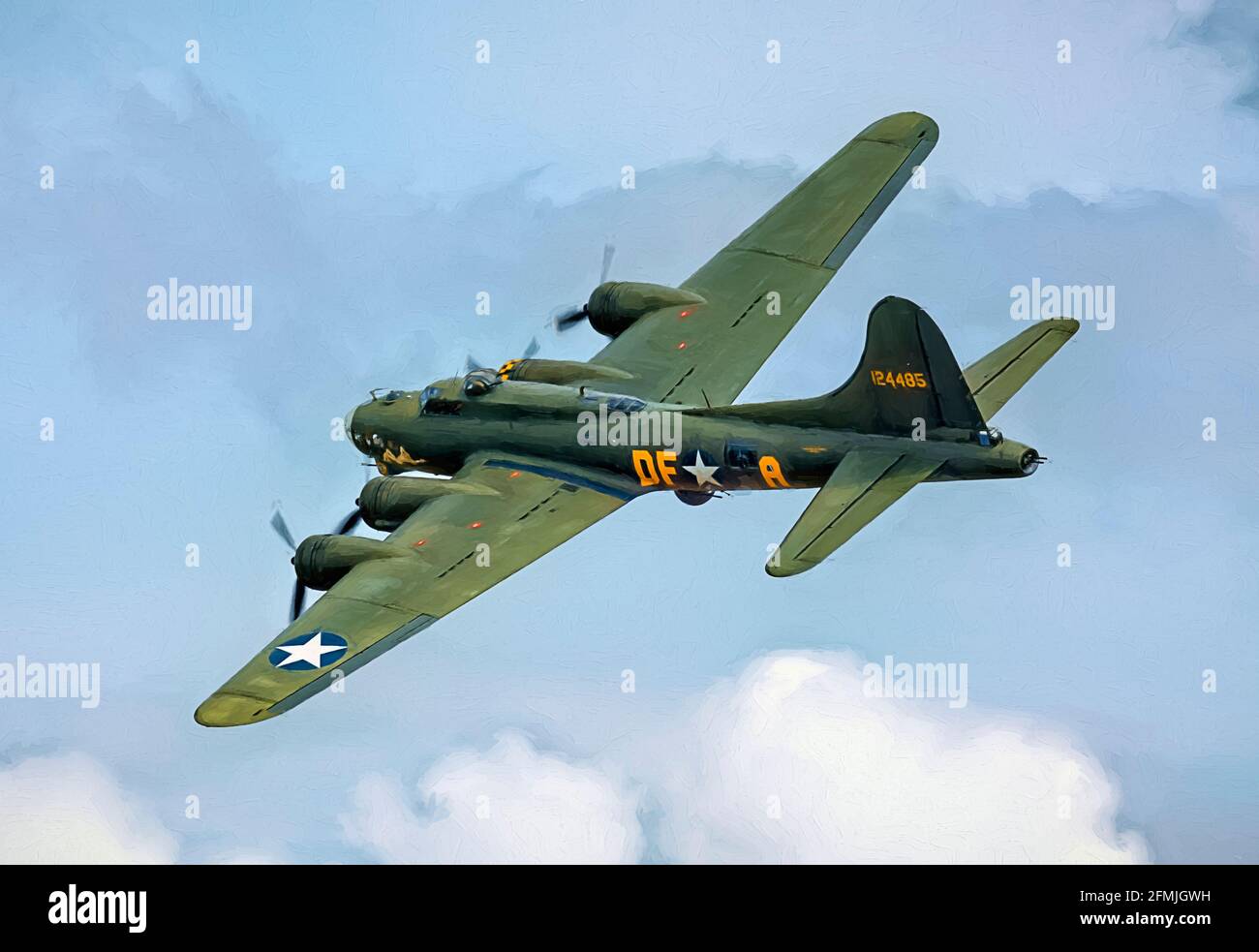 Boeing b-17 fortezza volante Sally B Foto Stock