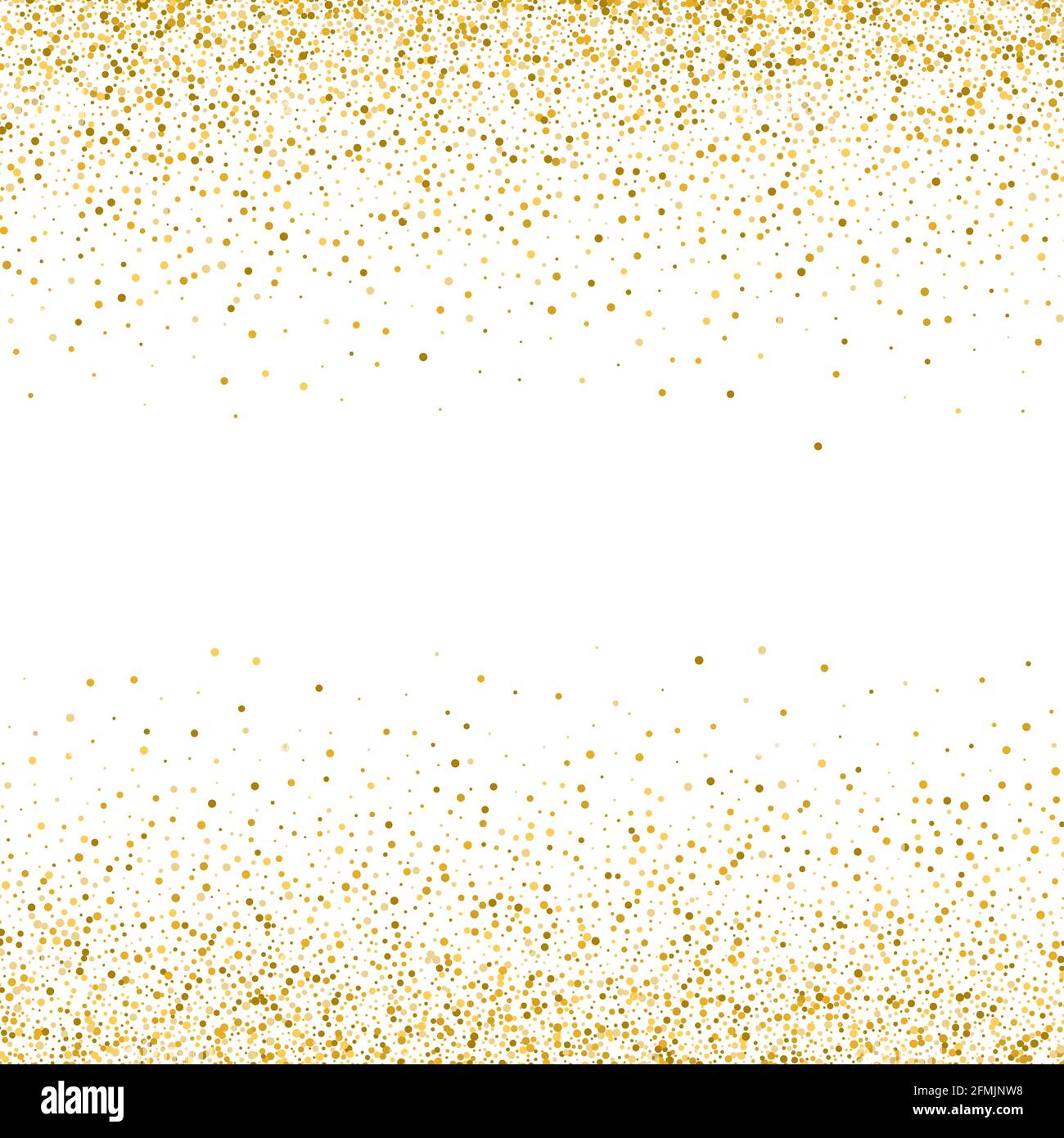 Texture glitter oro su sfondo bianco sfondo Golden dots Illustrazione Vettoriale