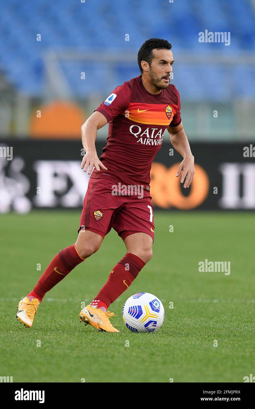 Roma, Italia, 9 maggio 2021 Pedro of AS Roma at the Roma vs Crotone Serie A League Credit:Roberto Ramaccia/Alamy Live News Foto Stock