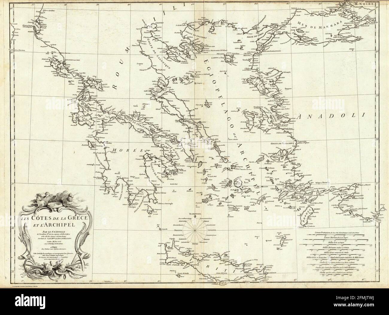Mappa d'epoca della grecia immagini e fotografie stock ad alta ...
