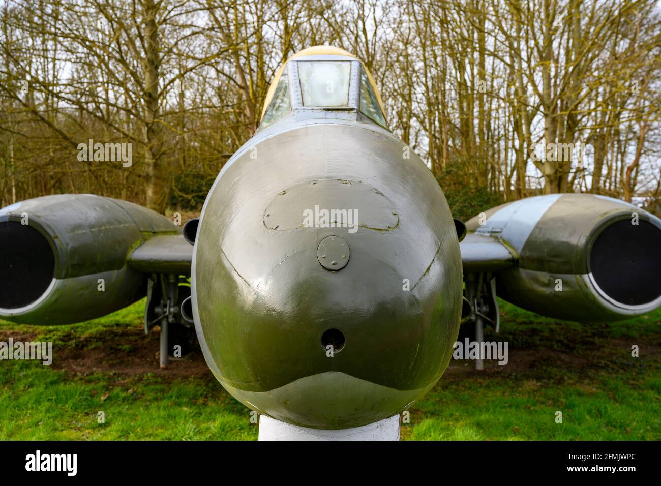 Gloster Meteor era combattente militare a getto della Guerra fredda Foto Stock