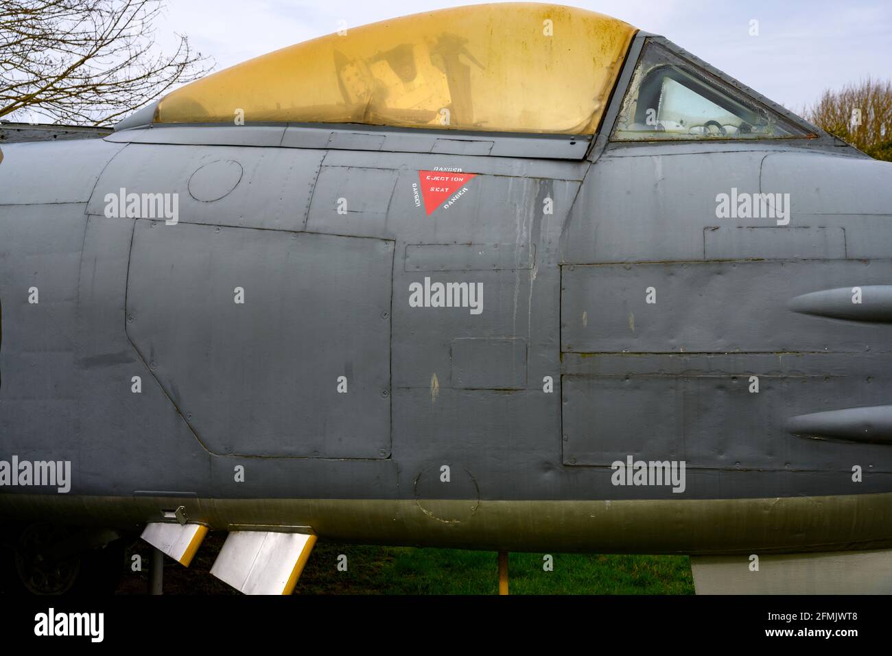 Gloster Meteor era combattente militare a getto della Guerra fredda Foto Stock