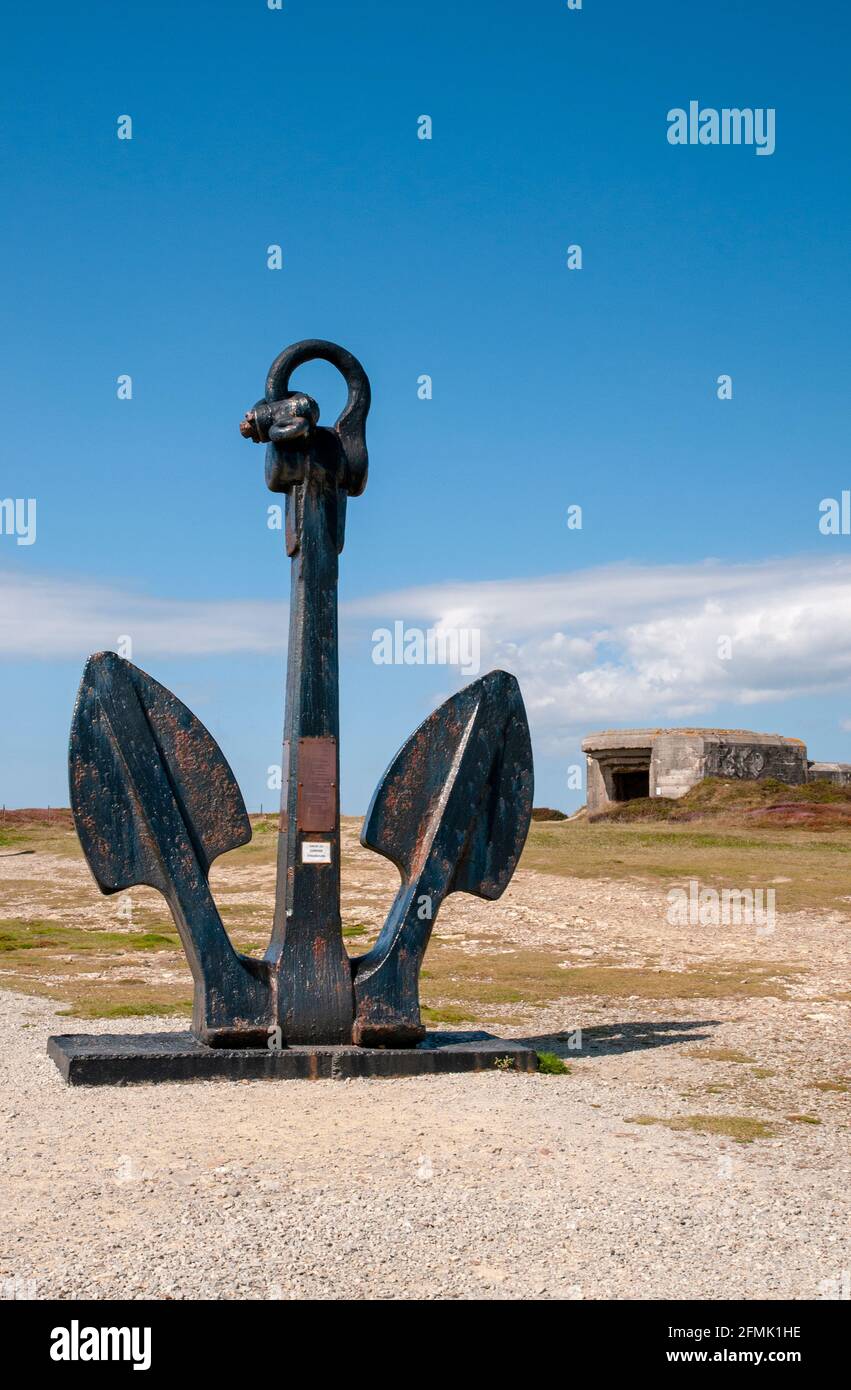 Battaglia dell'Atlantico Memorial Museum, Pointe de Pen Hir, Camaret-sur-Mer, Crozon penisola, Finisterre (29), Brittany, Francia Foto Stock