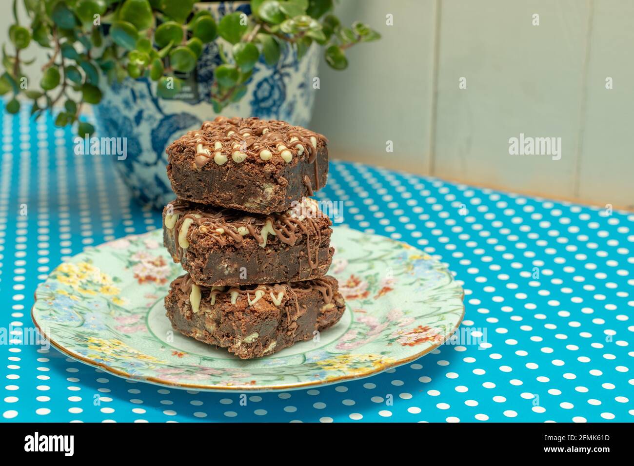 Brownie al cioccolato Foto Stock