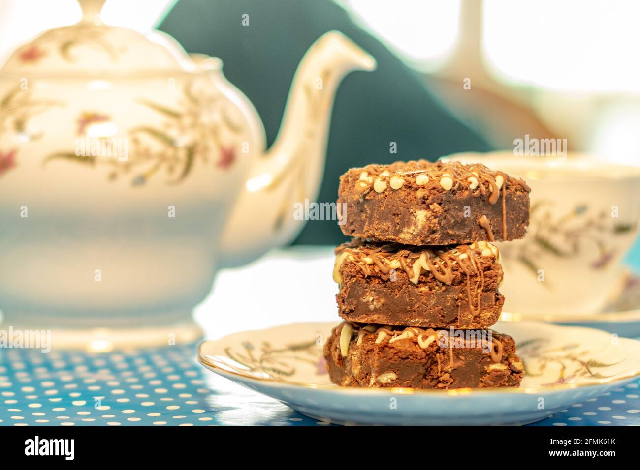 Brownie al cioccolato Foto Stock