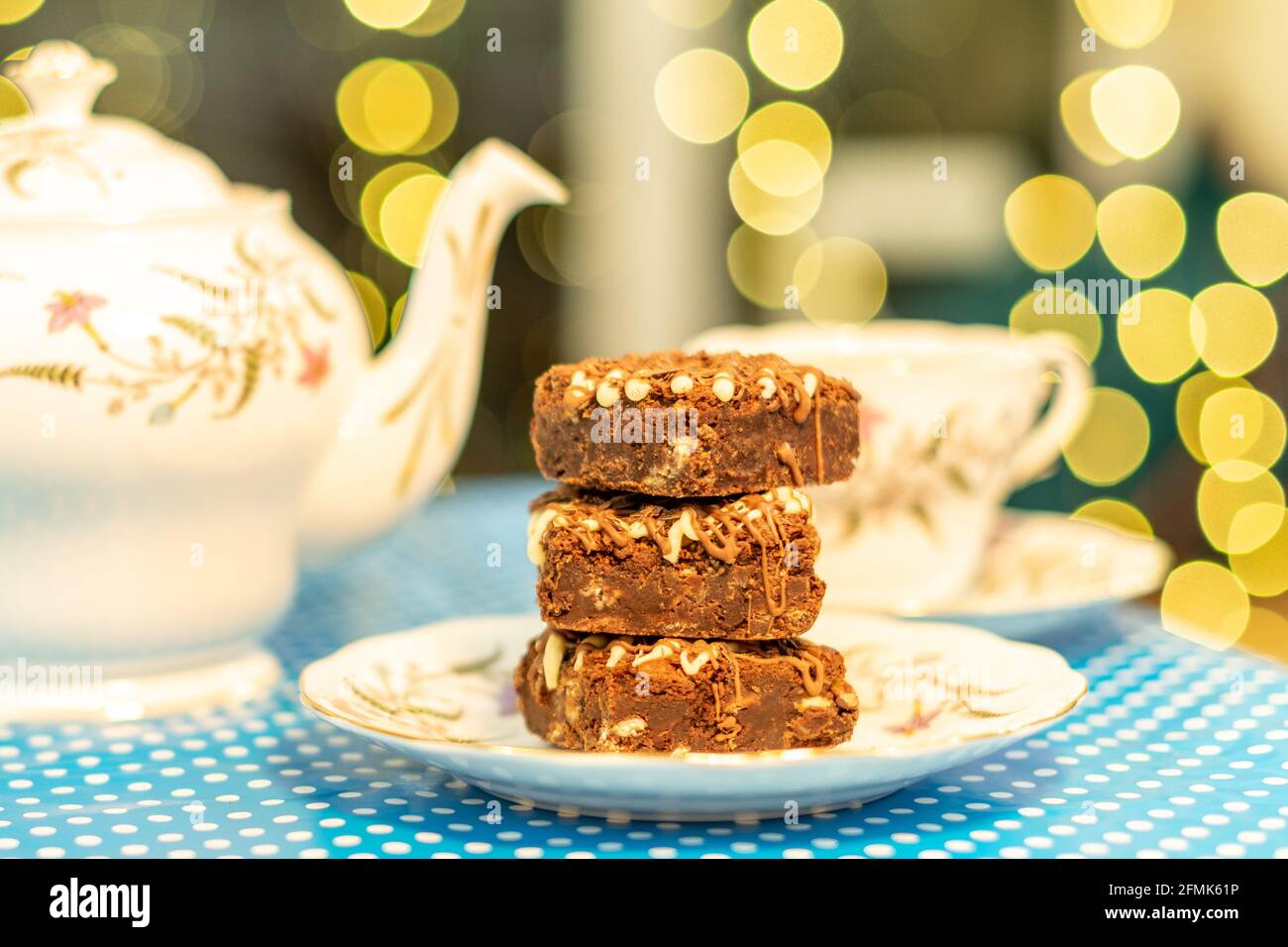 Brownie al cioccolato Foto Stock