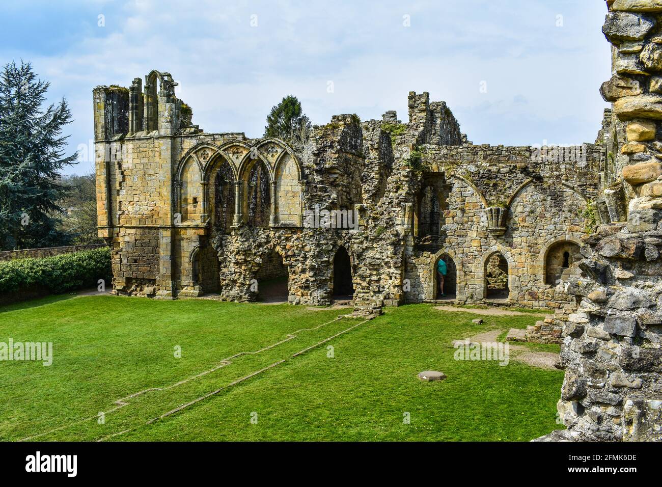 Abbazia di Easby Foto Stock