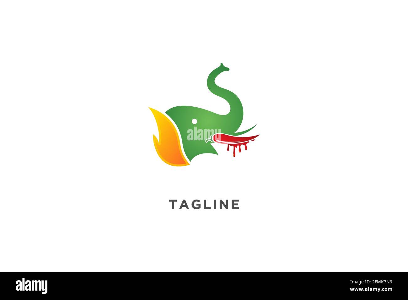 Illustrazione del modello vettoriale del logo Elephant. Illustrazione Vettoriale