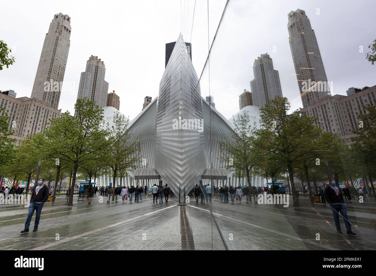 The National September 11 Memorial and Museum, Manhattan, New York City Foto Stock