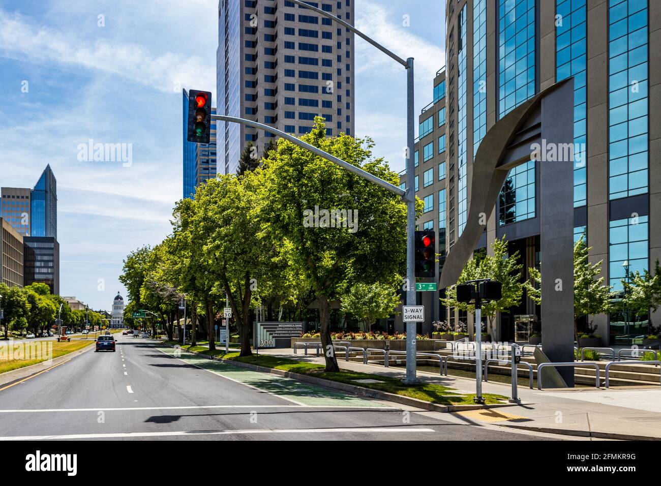 West America Bank, state Controllers Office, Department of Insurance, Public Utilities Commission a Sacramento California USA Foto Stock