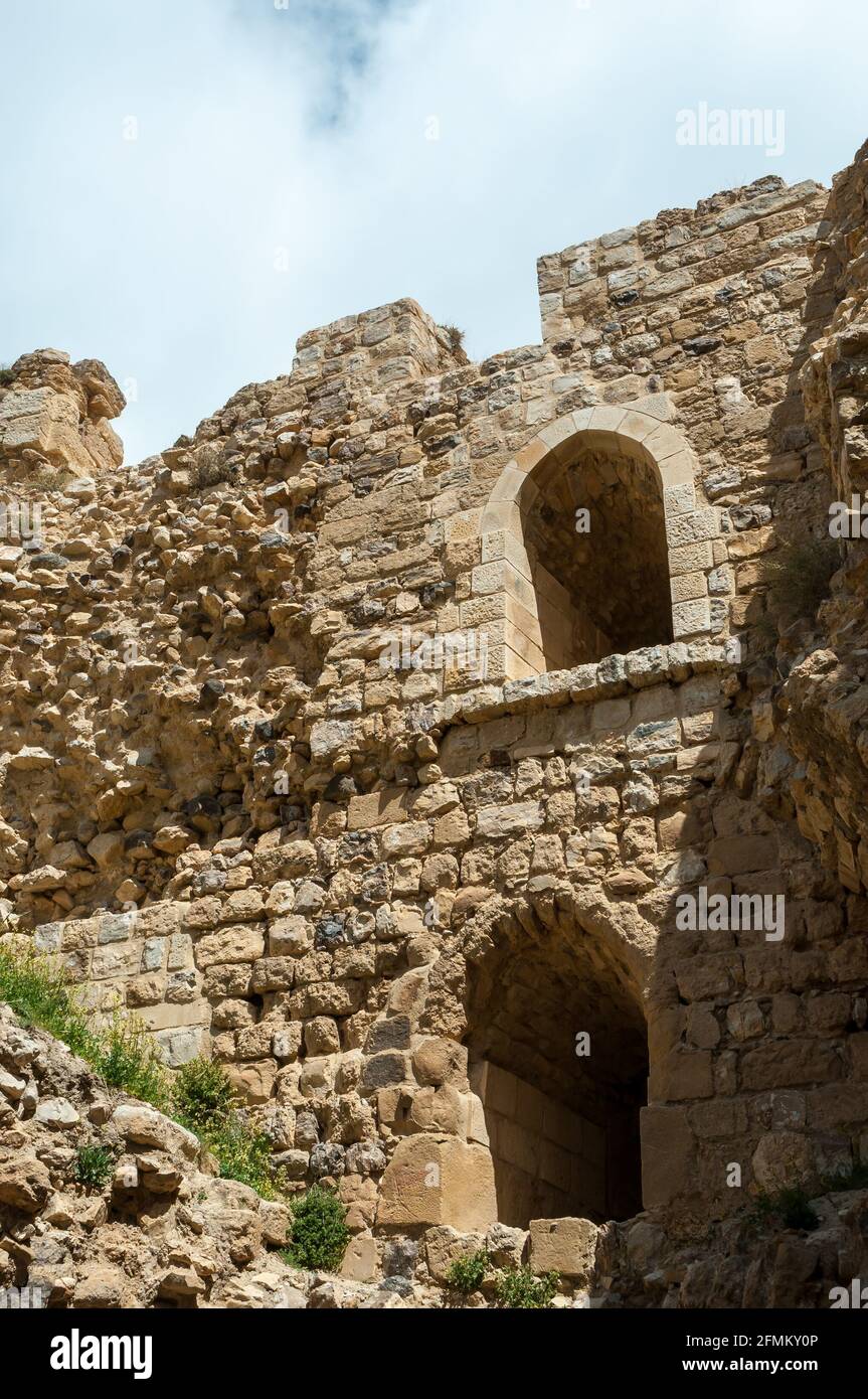 Il castello di Kerak, Giordania Foto Stock