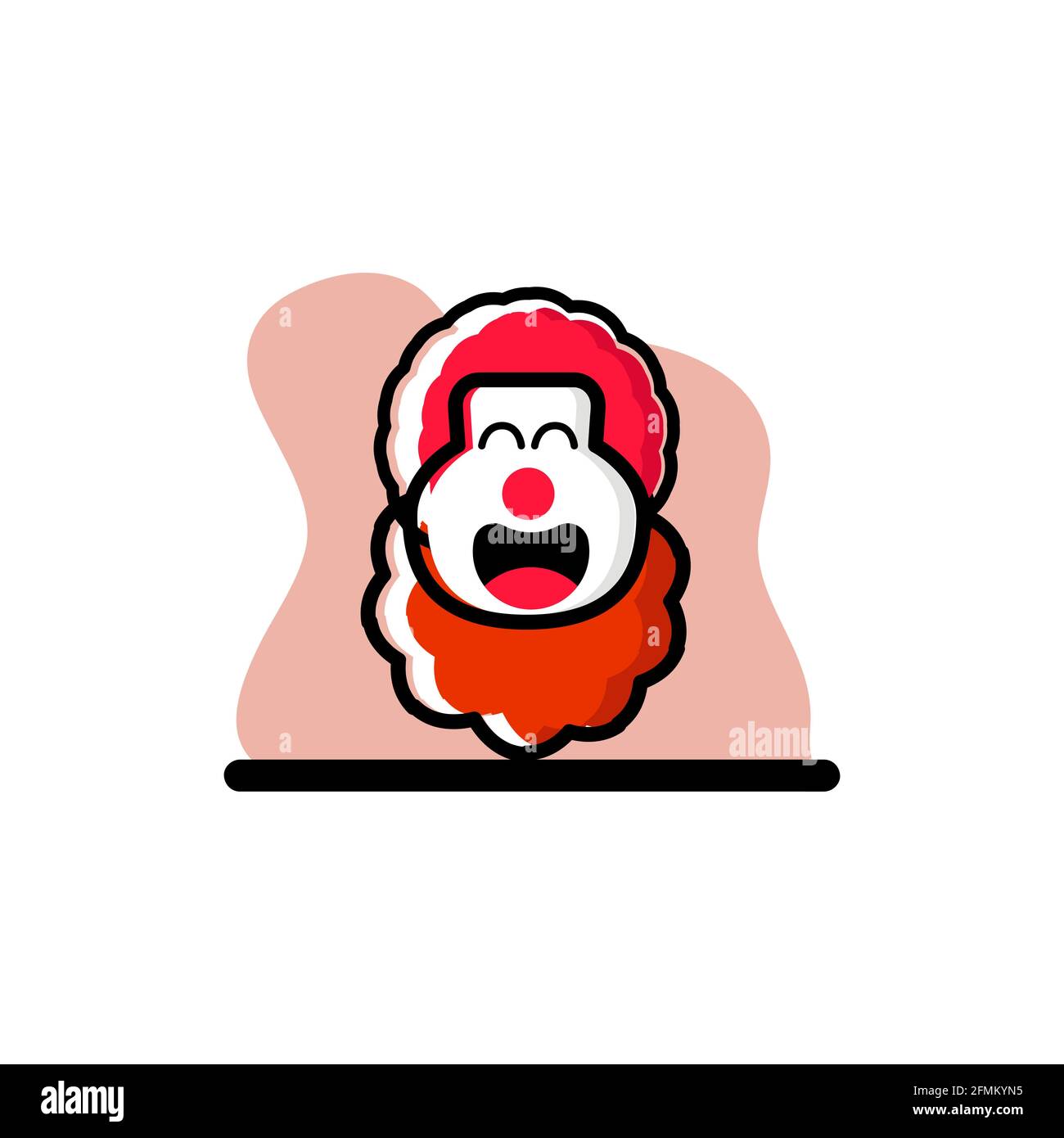 Clown Conceptual Icon Vector Illustration Design eps10 Illustrazione Vettoriale