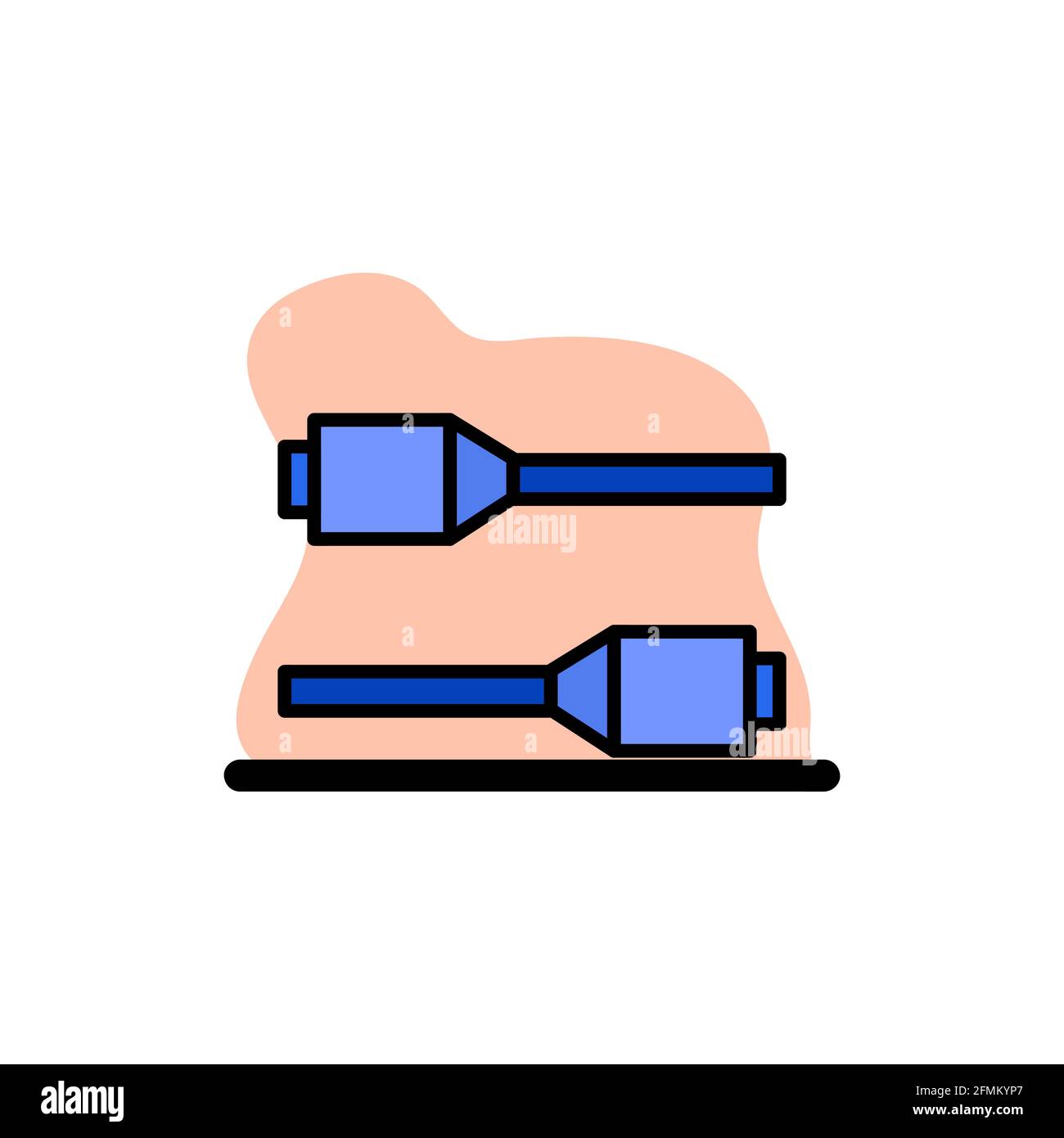 Icona Cable Conceptual Vector Illustration Design eps10 Illustrazione Vettoriale