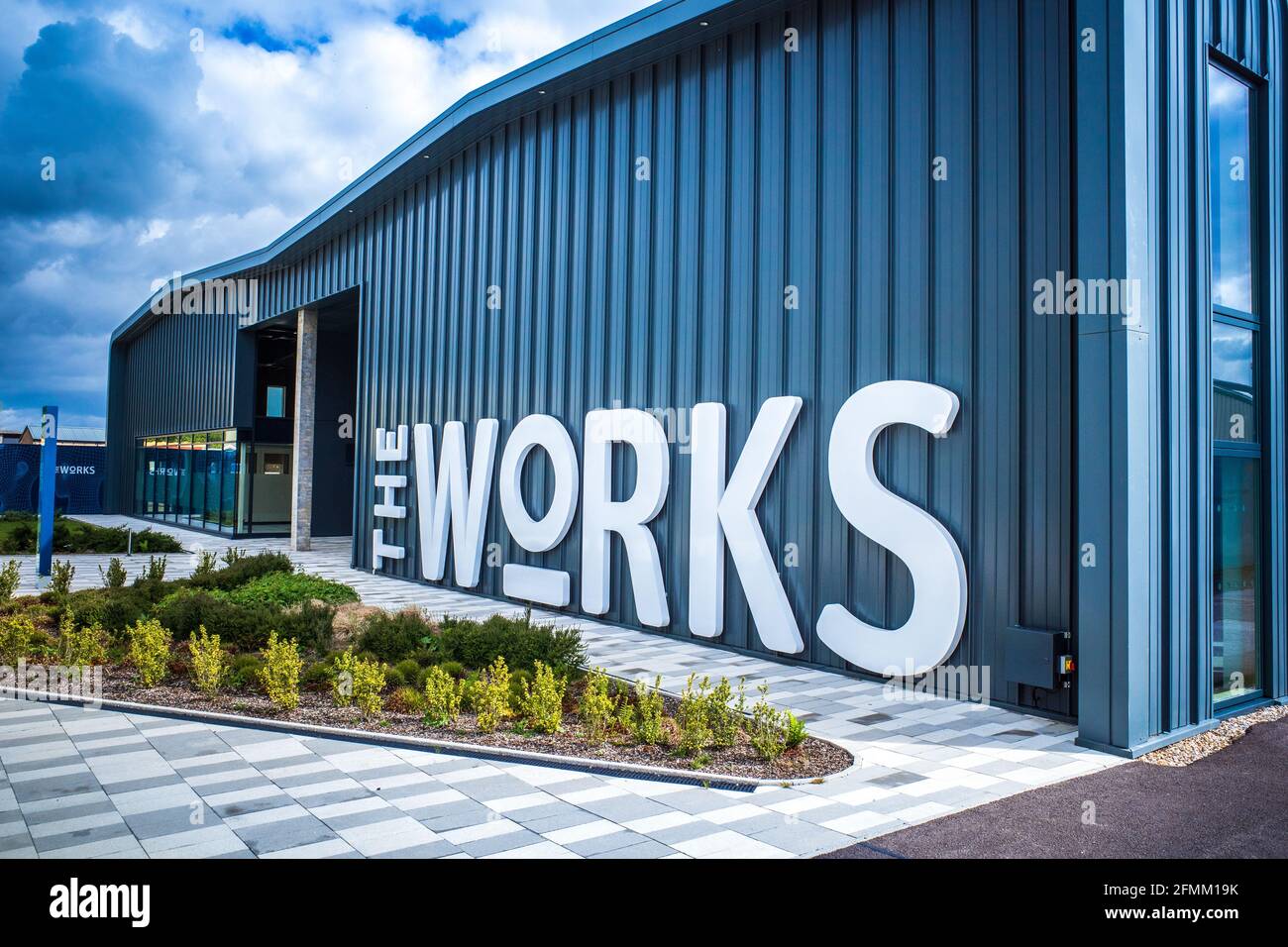 The Works Unity Campus Sawston Cambridge. The Works, un ufficio flessibile e ambiente R&D Cambridge Life Science & Technology cluster. Architetti NBBJ. Foto Stock