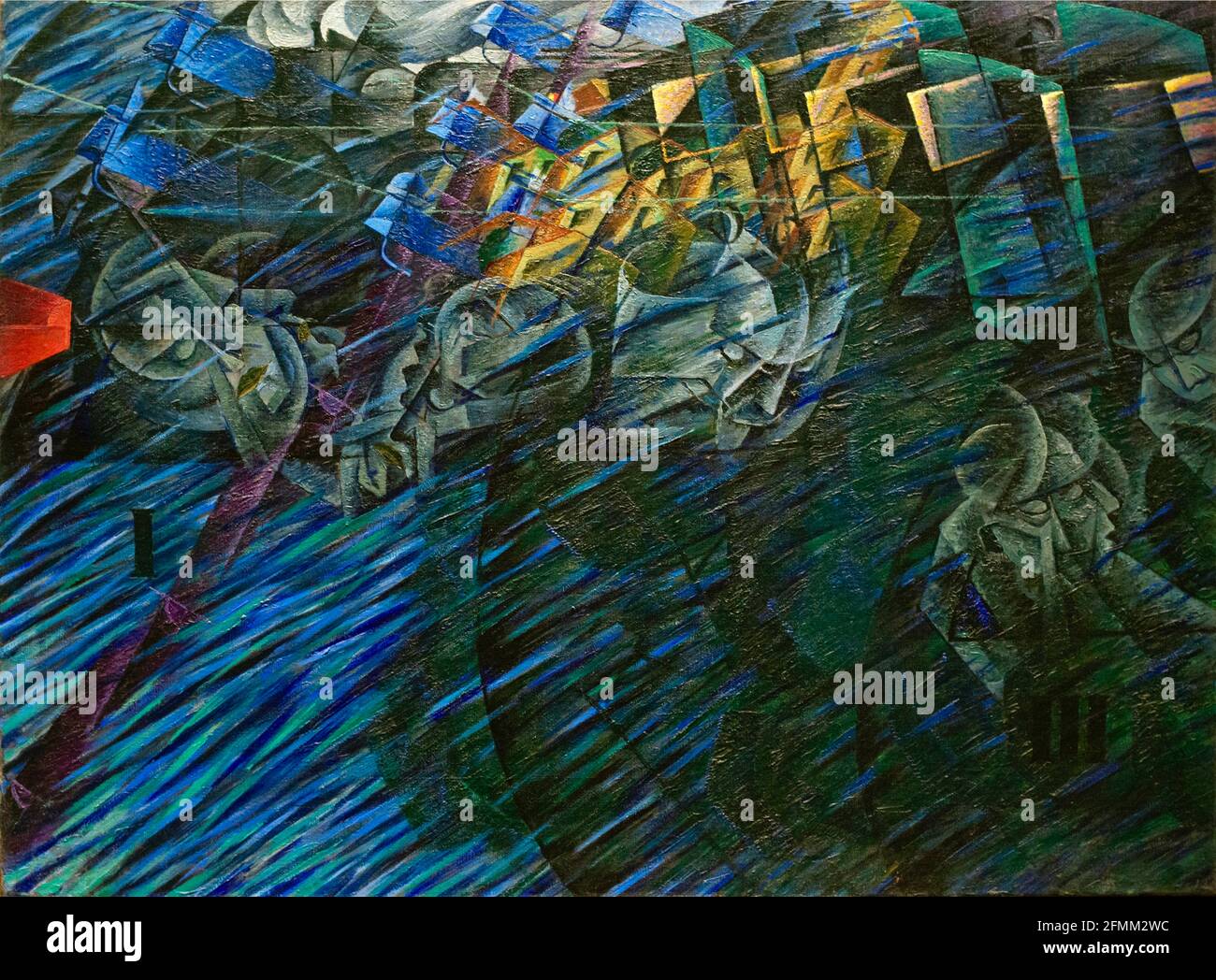 Umberto Boccioni - gli stati d'animo di chi va - 1911 Foto Stock