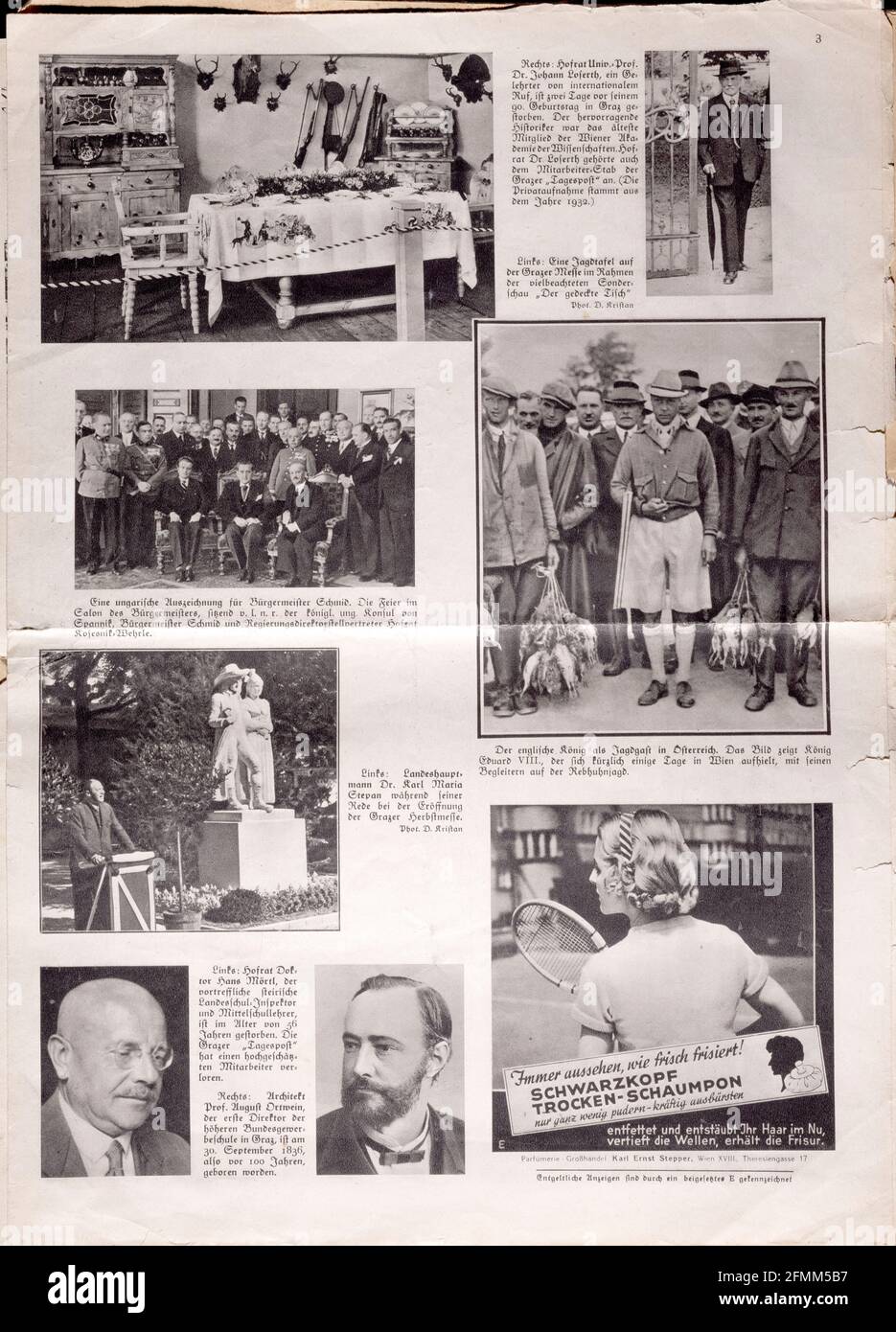 Hitler e Hindenburg scuotono le mani sulla prima pagina di Il Bilder Welt aprile 1933 Foto Stock
