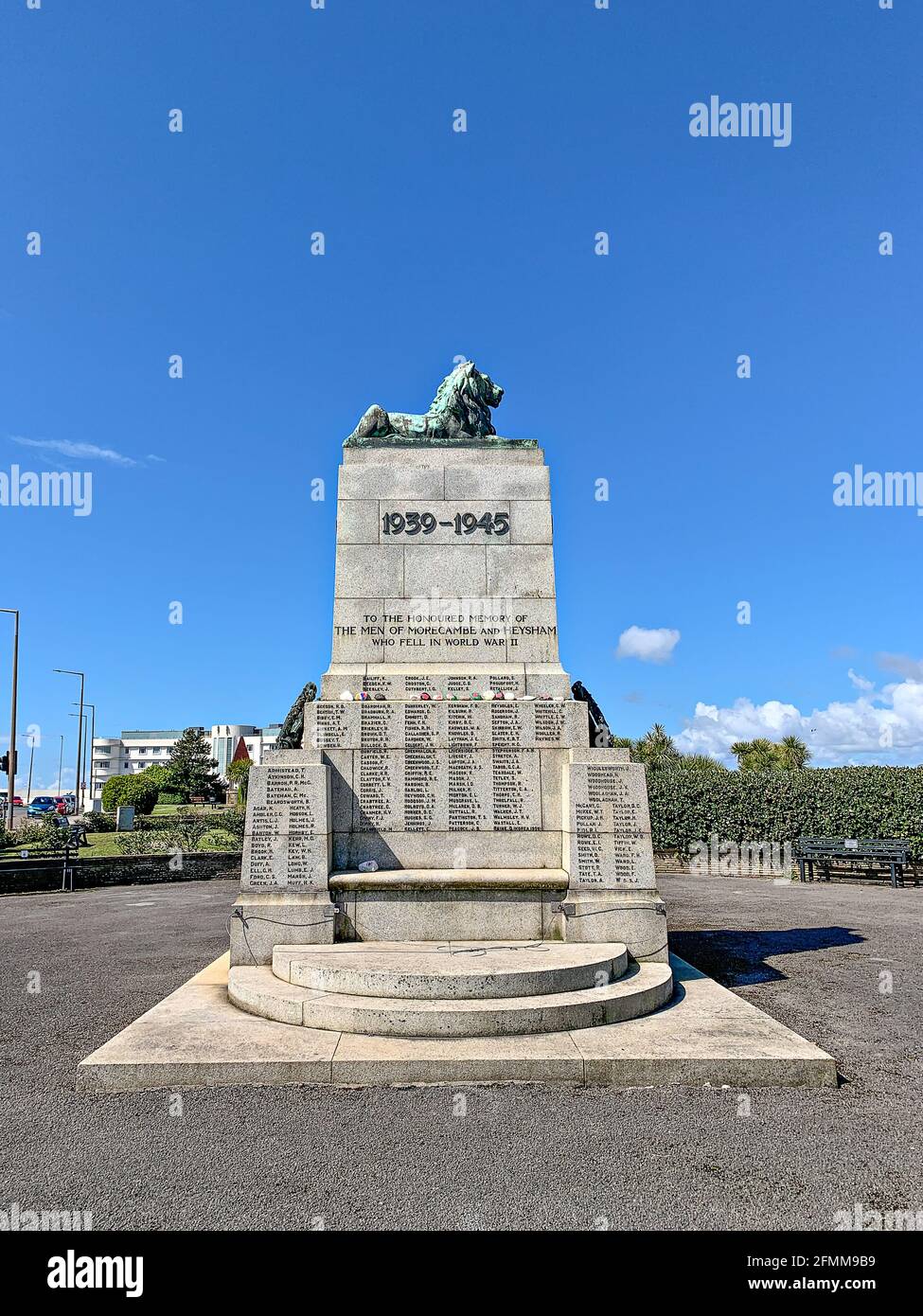 Memoriale di guerra 1939-1945, Morecambe & Heysham Foto Stock
