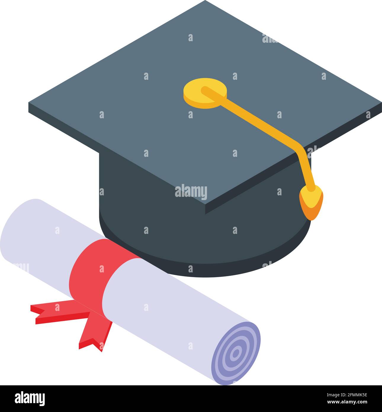 Icona del cappello di laurea del campus. Isometrica dell'icona vettoriale  del cappello di graduazione del Campus per il disegno di fotoricettore  isolato su sfondo bianco Immagine e Vettoriale - Alamy
