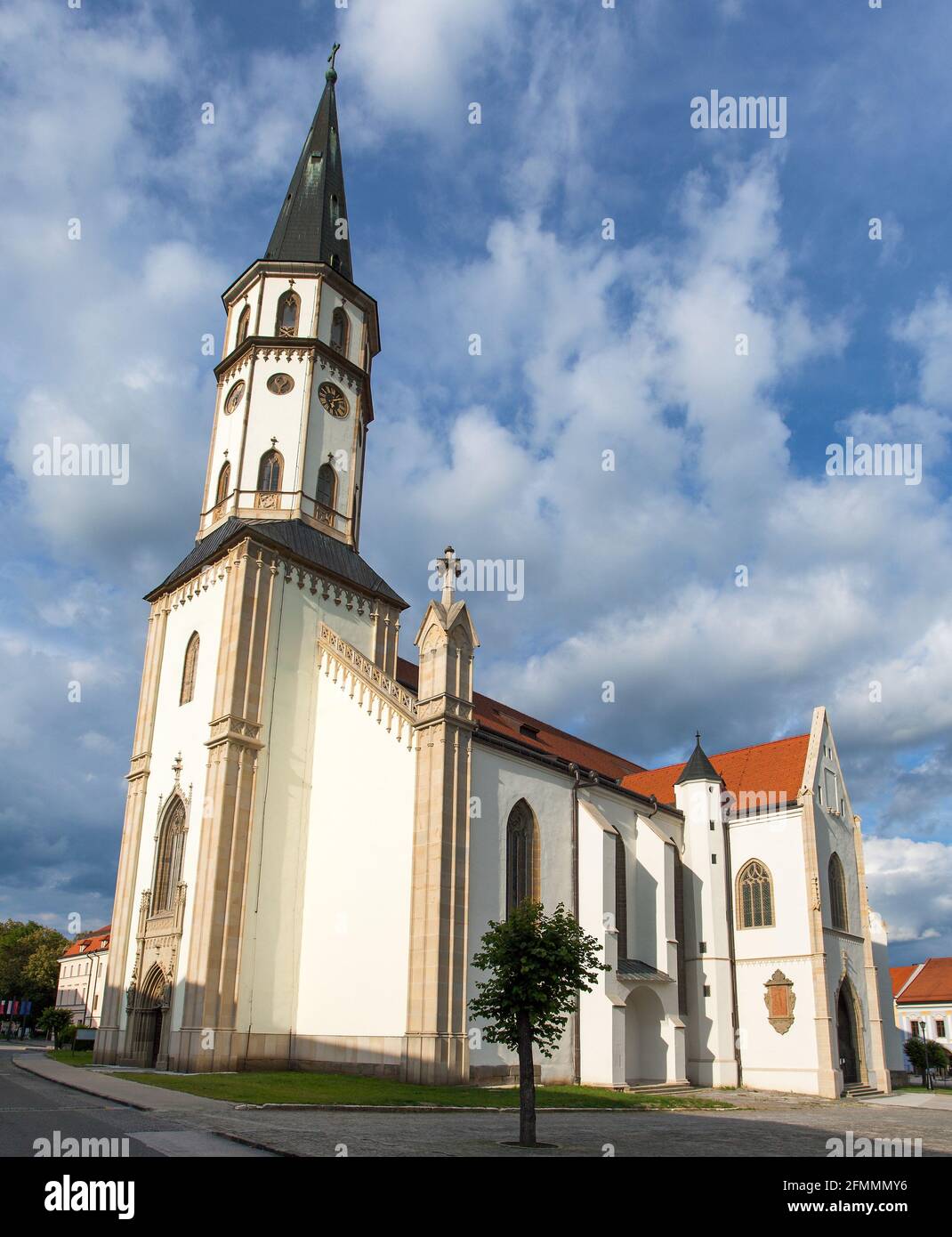 Basilica di San Giacomo a Levoca alias Levoča. Un sito patrimonio dell'umanità dell'UNESCO in Slovacchia, Europa centrale Foto Stock