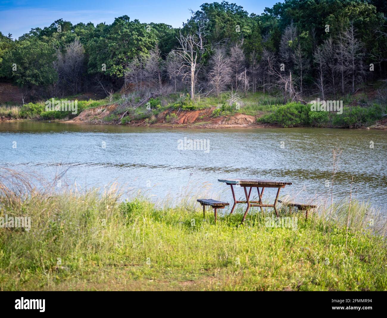 Un bellissimo parco lago nel lago Texoma, Texas Foto Stock