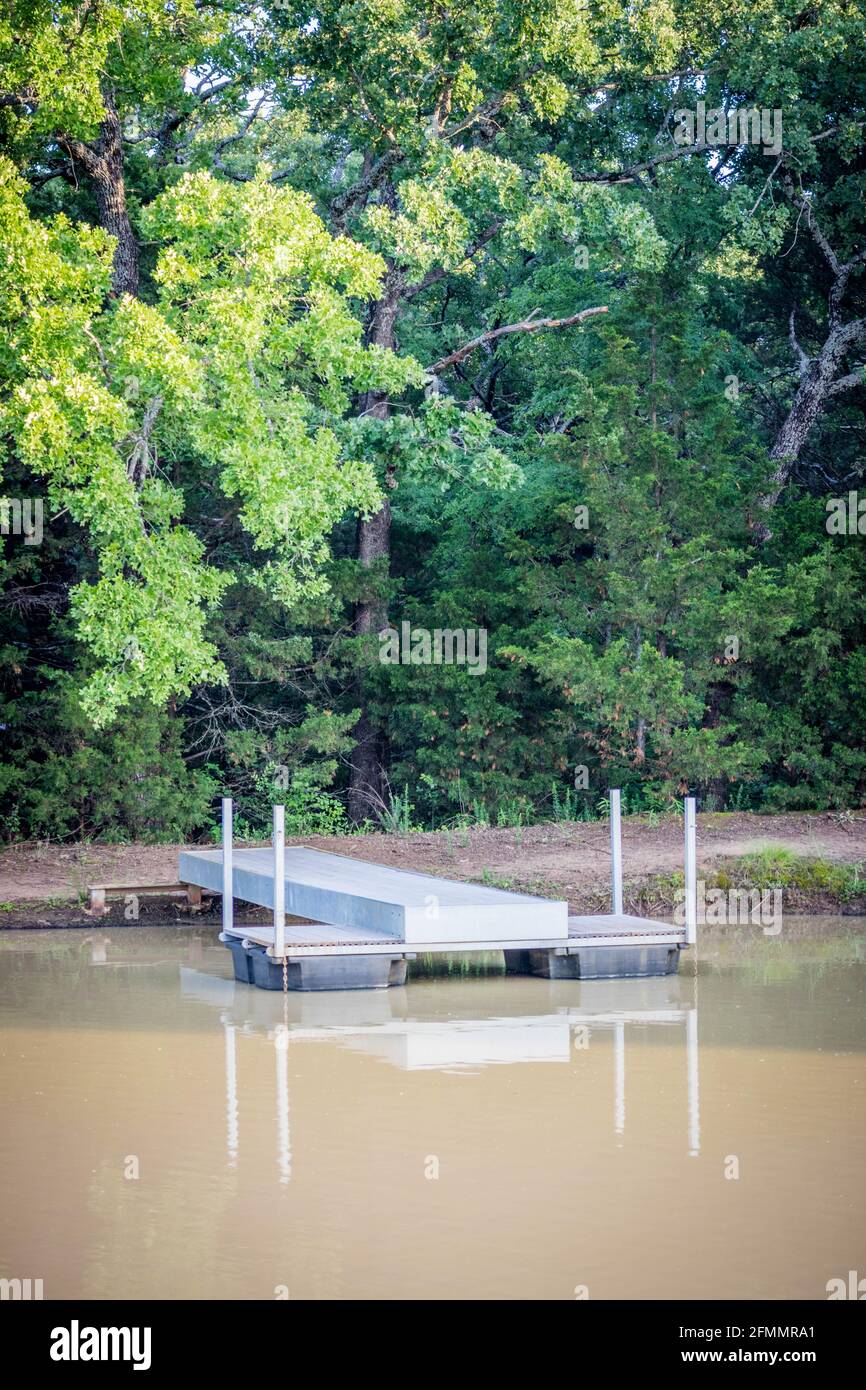 Un percorso per la al lago di Texoma, Texas Foto Stock