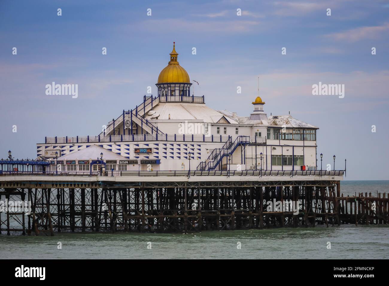 Eastbourne Pier, Regno Unito a Sussex Foto Stock