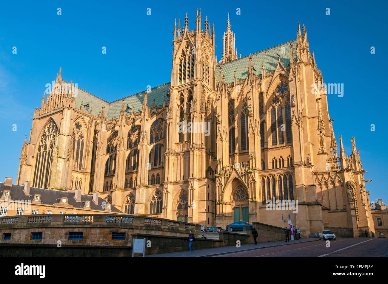 La cattedrale di Saint-Etienne, Metz, Moselle (57), il Grand regione Est, Francia Foto Stock