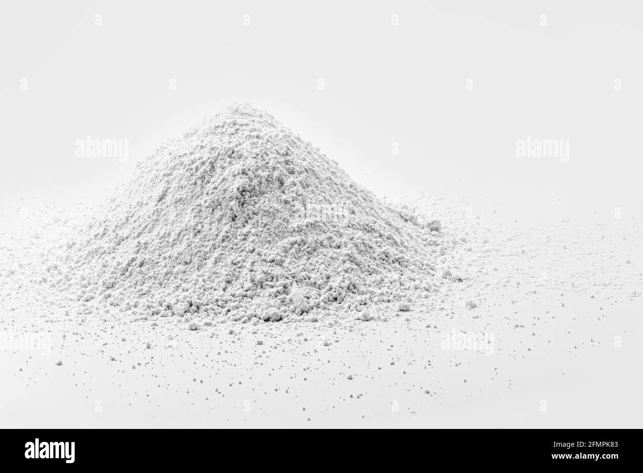 L'ossido di potassio, la cui formula chimica è KO, è costituito da un composto bianco costituito da ossigeno e potassio. Foto Stock