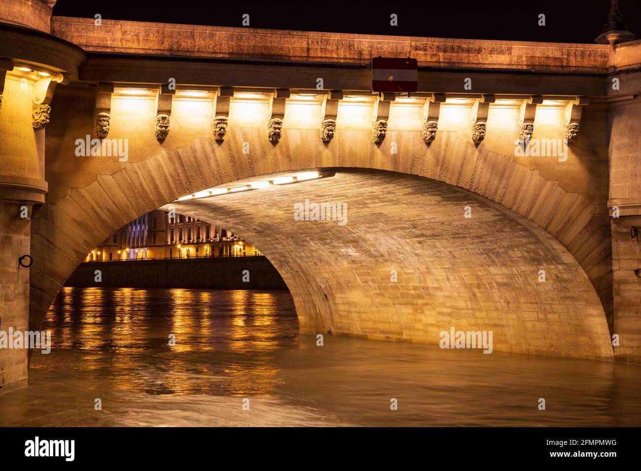 Arco di Pont Neuf, Parigi, Francia. Foto Stock