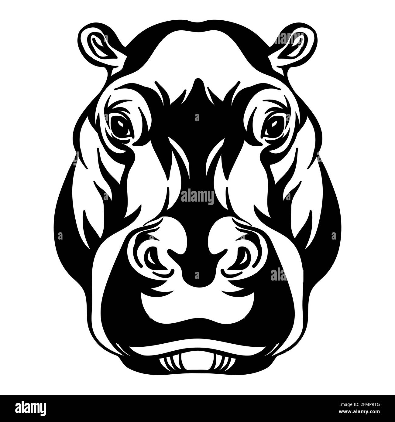 DV DESIGN Penna A Sfera A Forma Di Ippopotamo – Design Animale, Inchiostro Nero 0.7 Mm, Impugnatura Morbida, Regalo Originale