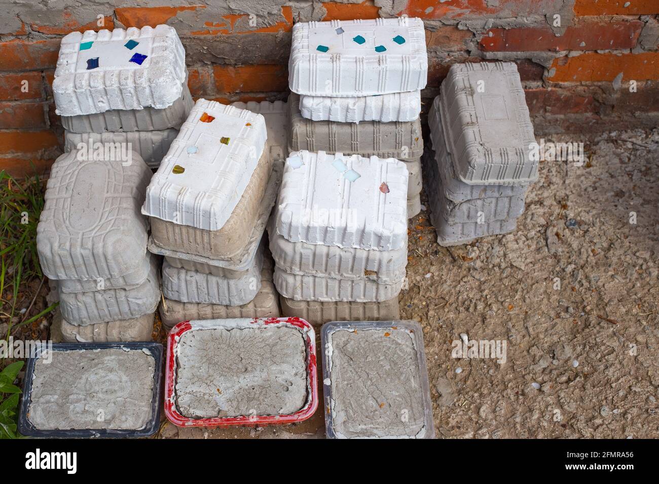 Stampo Per Pavimentazione In Plastica Da 40 X 40 Cm Per Giardino, Patio