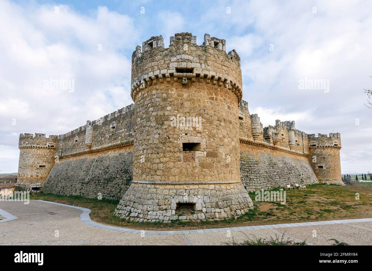 Grajal de Campos Castello , Leon, Spagna Foto Stock