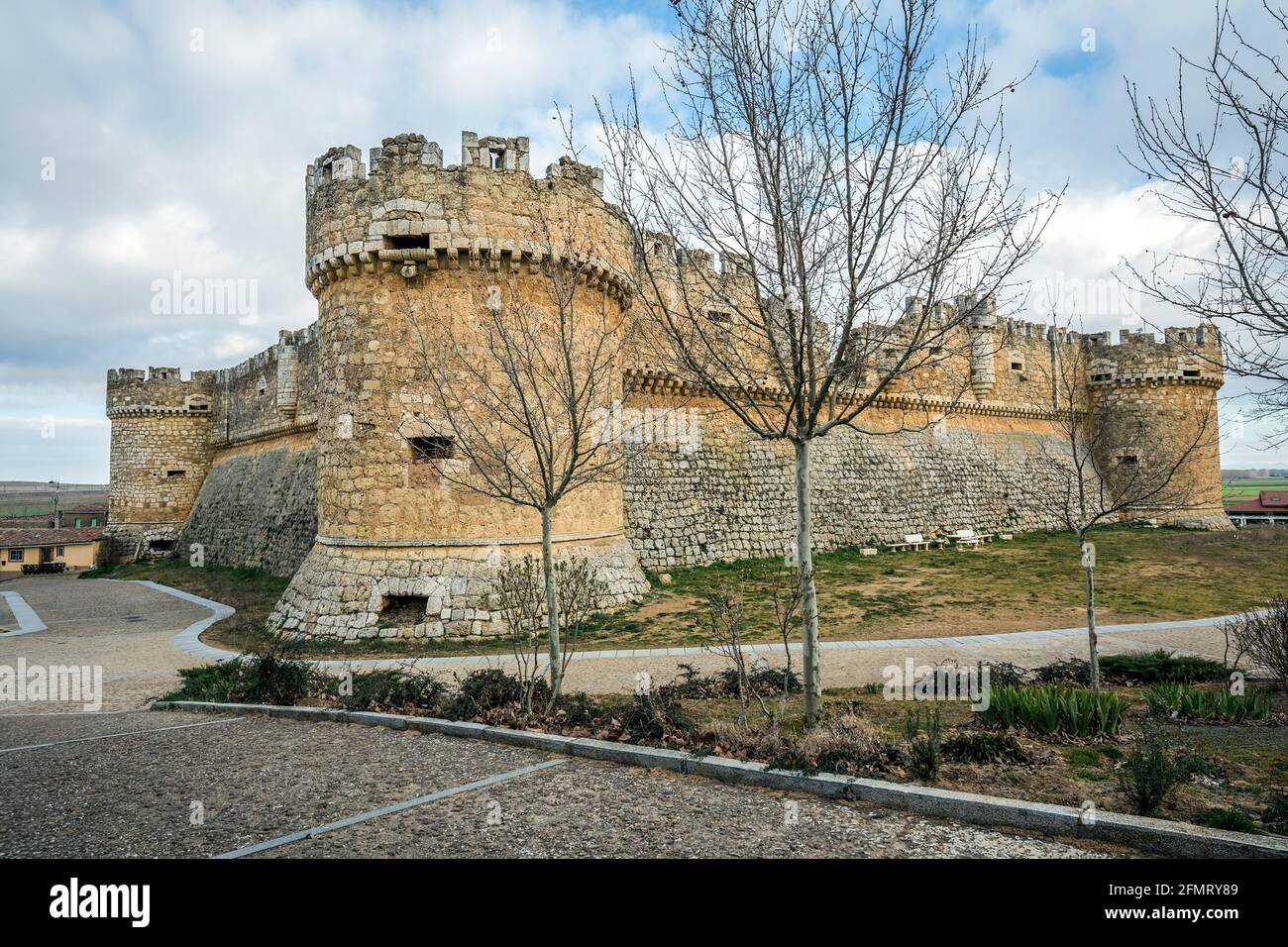 Grajal de Campos Castello , Leon, Spagna Foto Stock