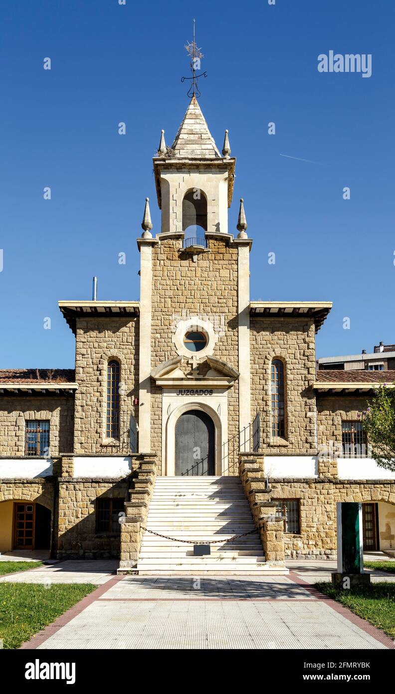 Palazzo Paternina Cid, ex culla, ora riabilitato e stazione degli autobus guzgados a Haro, la Rioja. Spagna Foto Stock