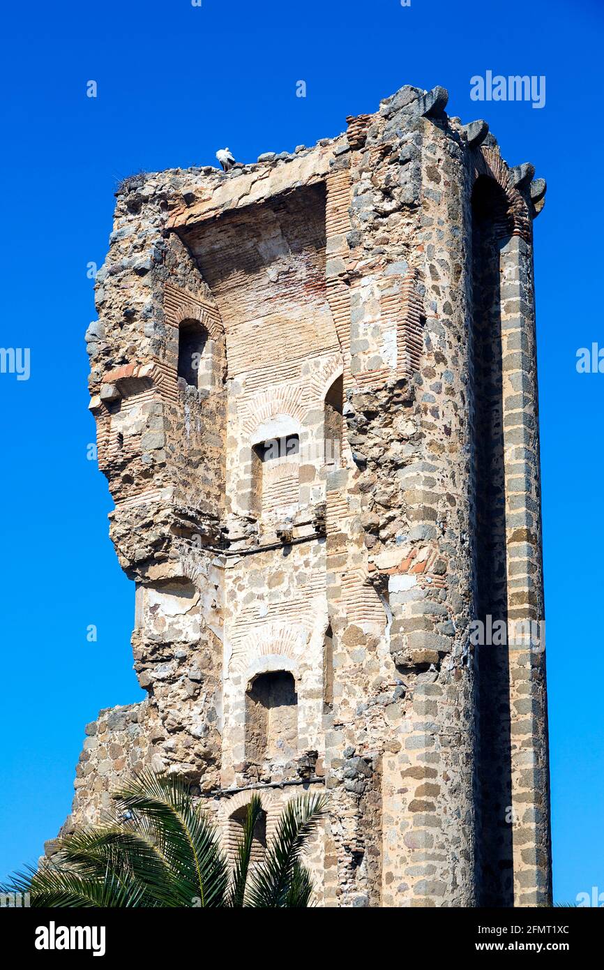 Castello Polan fortezza costruita intorno al XII secolo per scopi difensivi, popolazione spagnola della provincia di Toledo, in Castilla-la Mancha. Foto Stock
