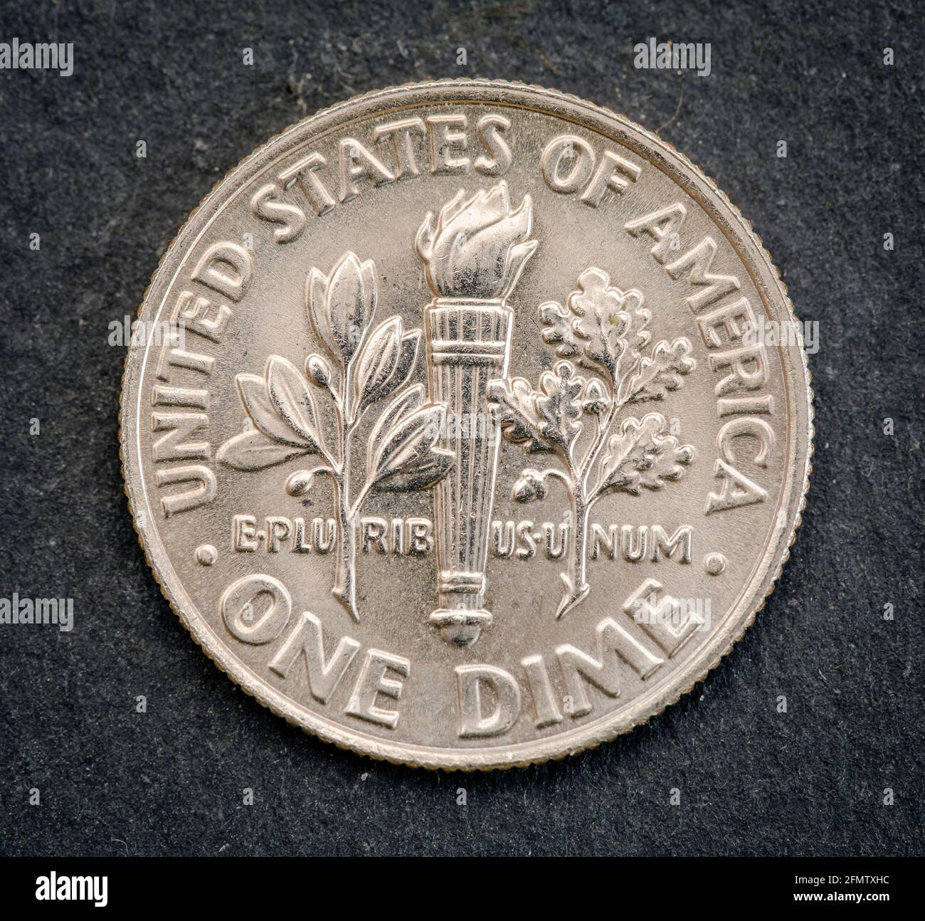Set di monete commemorative USA, il valore nominale di 1 dime, da 1998. Isolare Foto Stock