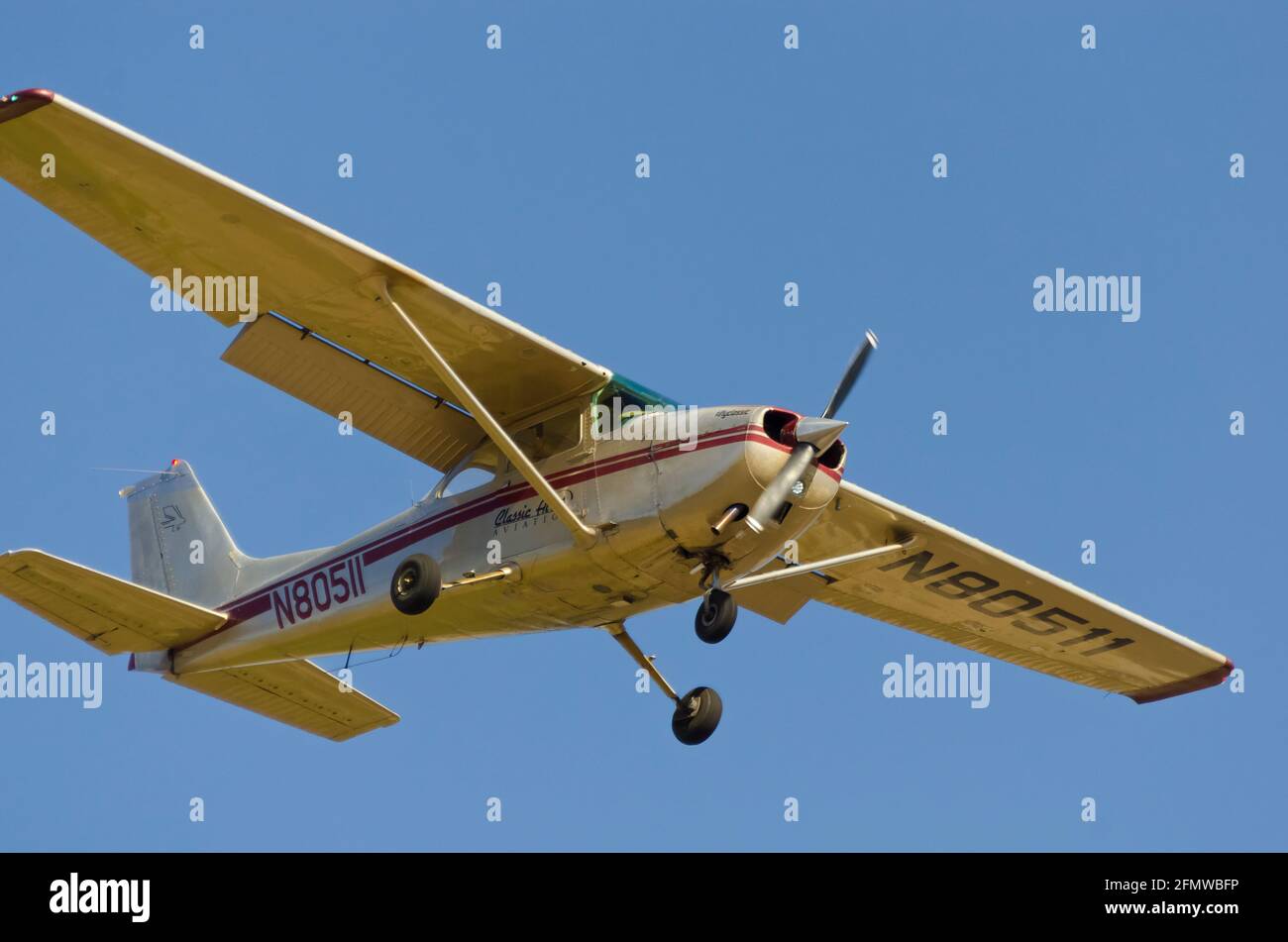 Aeroplani presso l'aeroporto Falcon Field di Mesa, Arizona Foto Stock