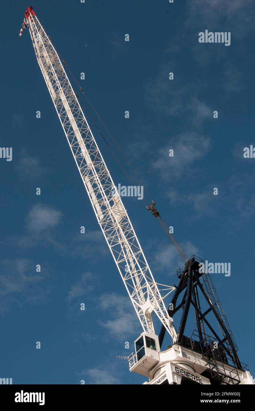 Gru di grandi dimensioni che lavora nel cantiere per un'assistenza di 9 piani e sviluppo medico, South Caulfield, Melbourne, Australia Foto Stock