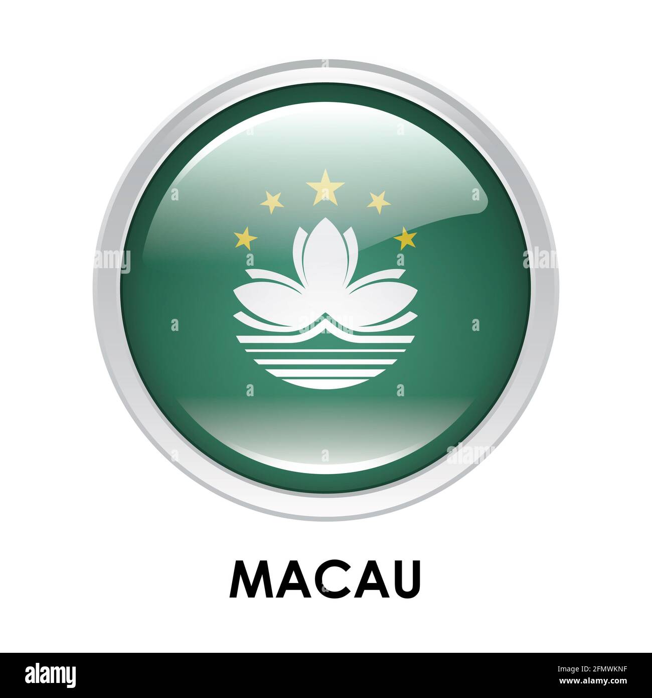 Toppa Ricamata Bandiera Di Macao - Termoadesiva E Da Cucire - 7x4,9 Cm - Las Vegas Of Asia Casino Poker