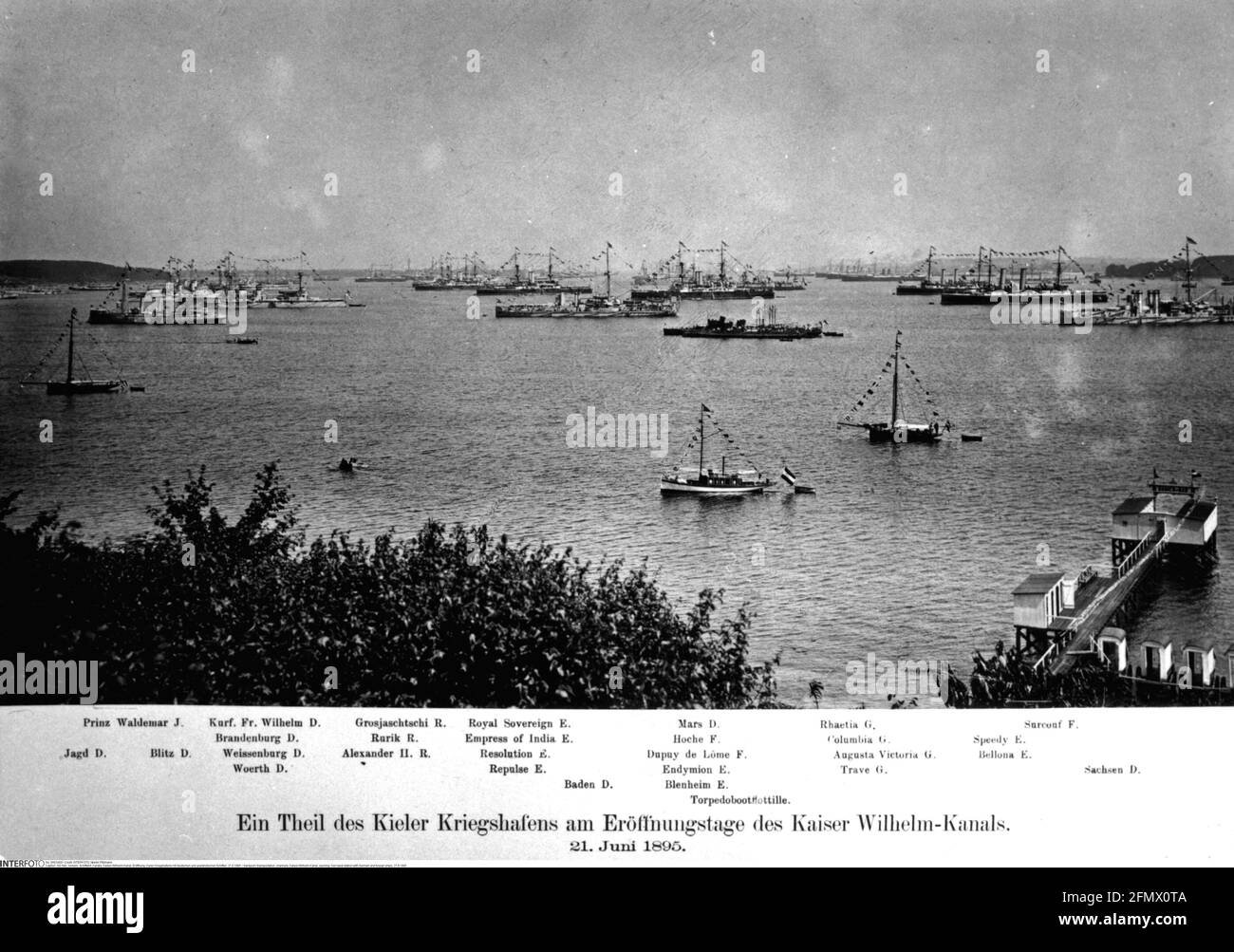 Trasporti, navigazione, canali, Kaiser-Wilhelm-Kanal, apertura, INFORMAZIONI-AGGIUNTIVE-DIRITTI-AUTORIZZAZIONE-NON-DISPONIBILI Foto Stock