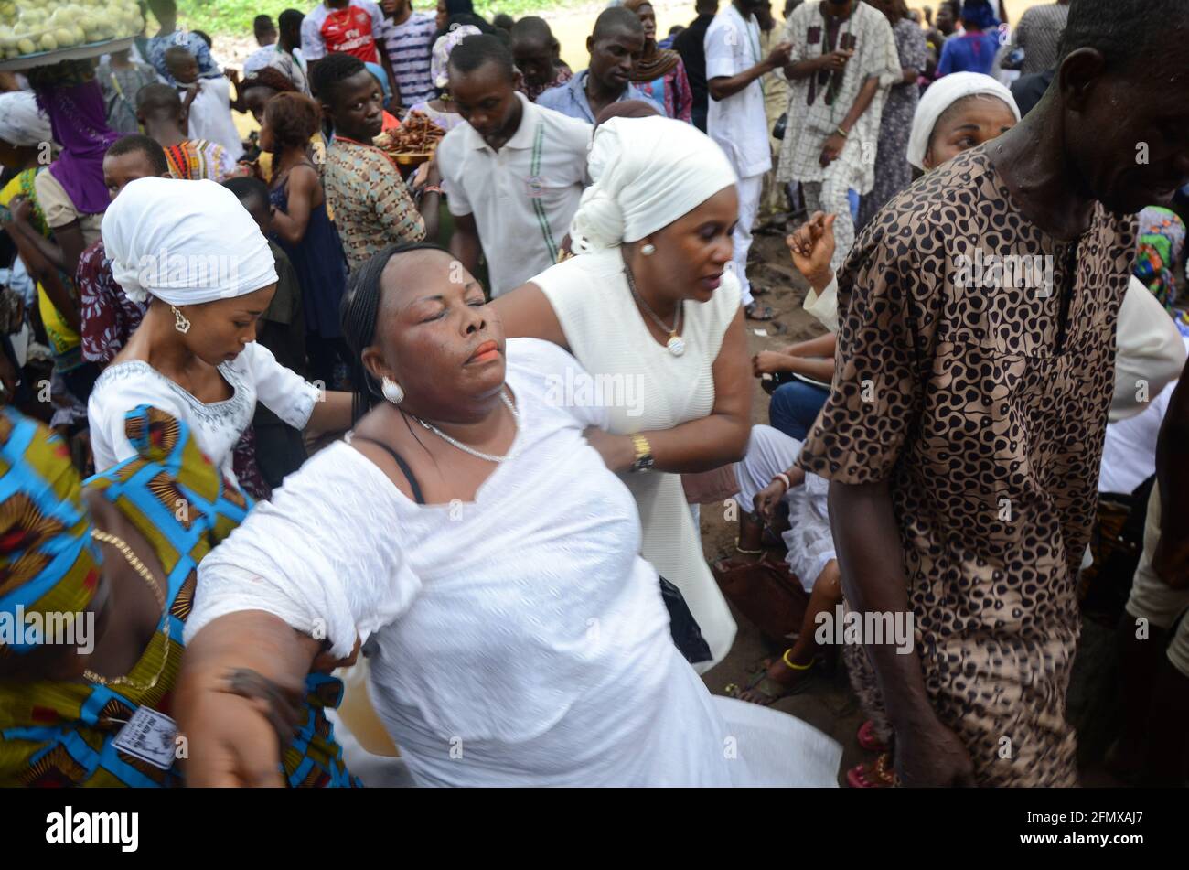 Osun Osogbo Ecstasy spirituale. Foto Stock