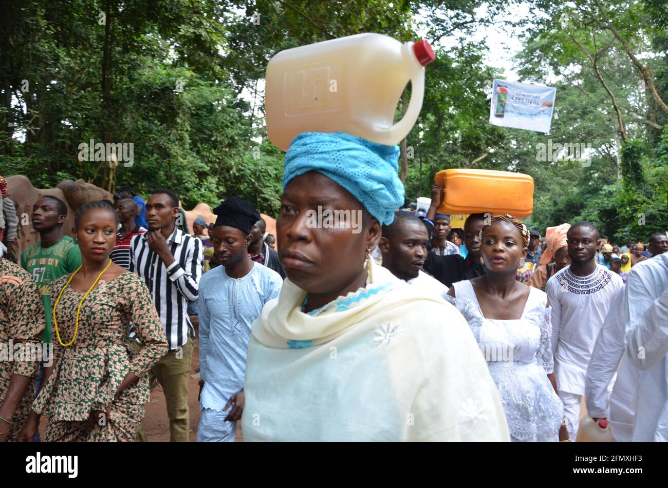 Osun Osogbo acqua guarente Foto Stock