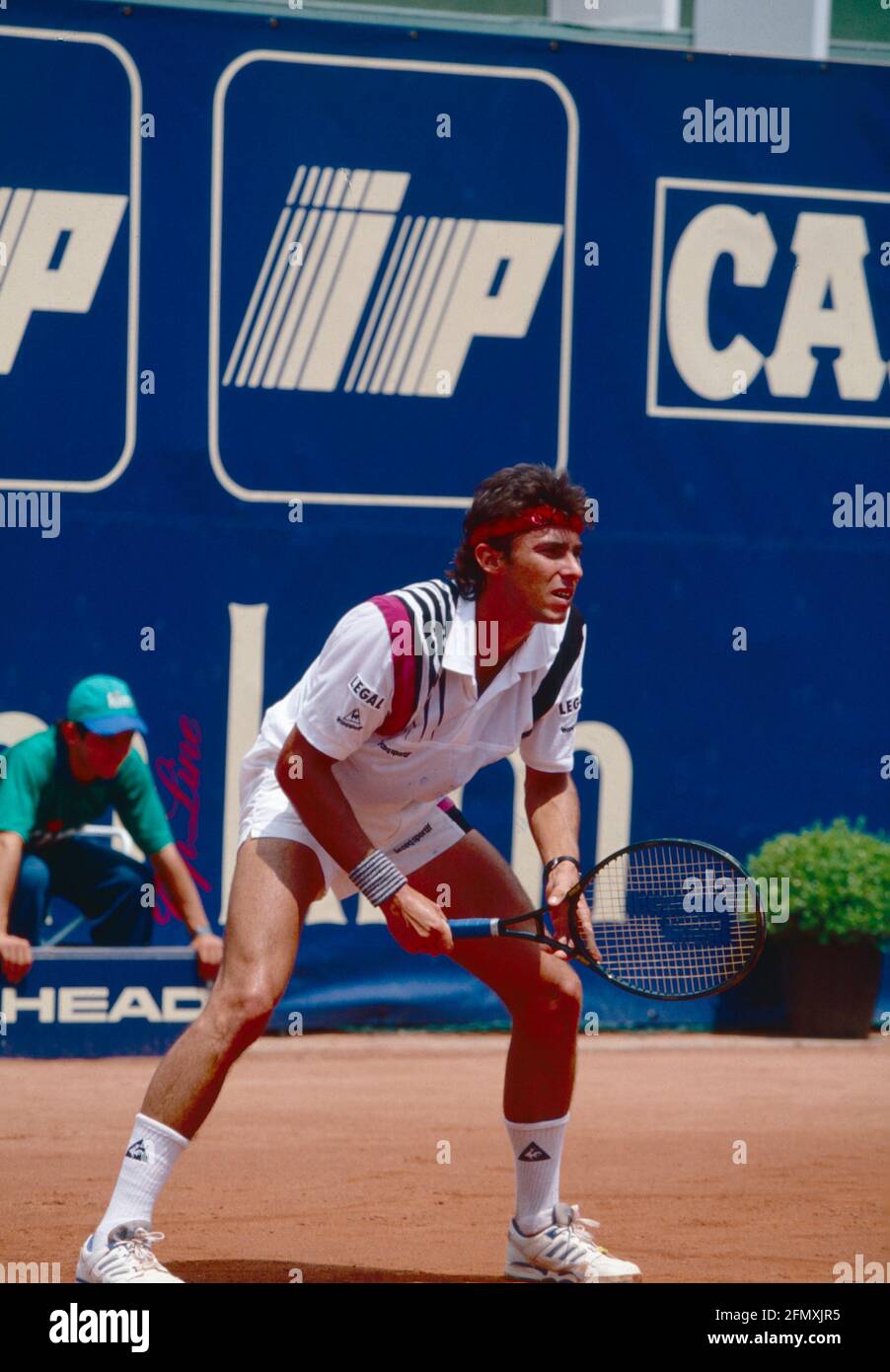 Tennista francese Jean-Philippe Fleurian, anni '90 Foto stock - Alamy