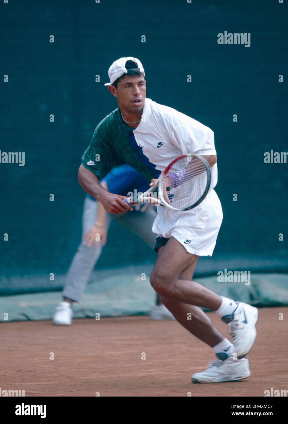 Tennista egiziano Tamer El-sawy, anni '90 Foto Stock