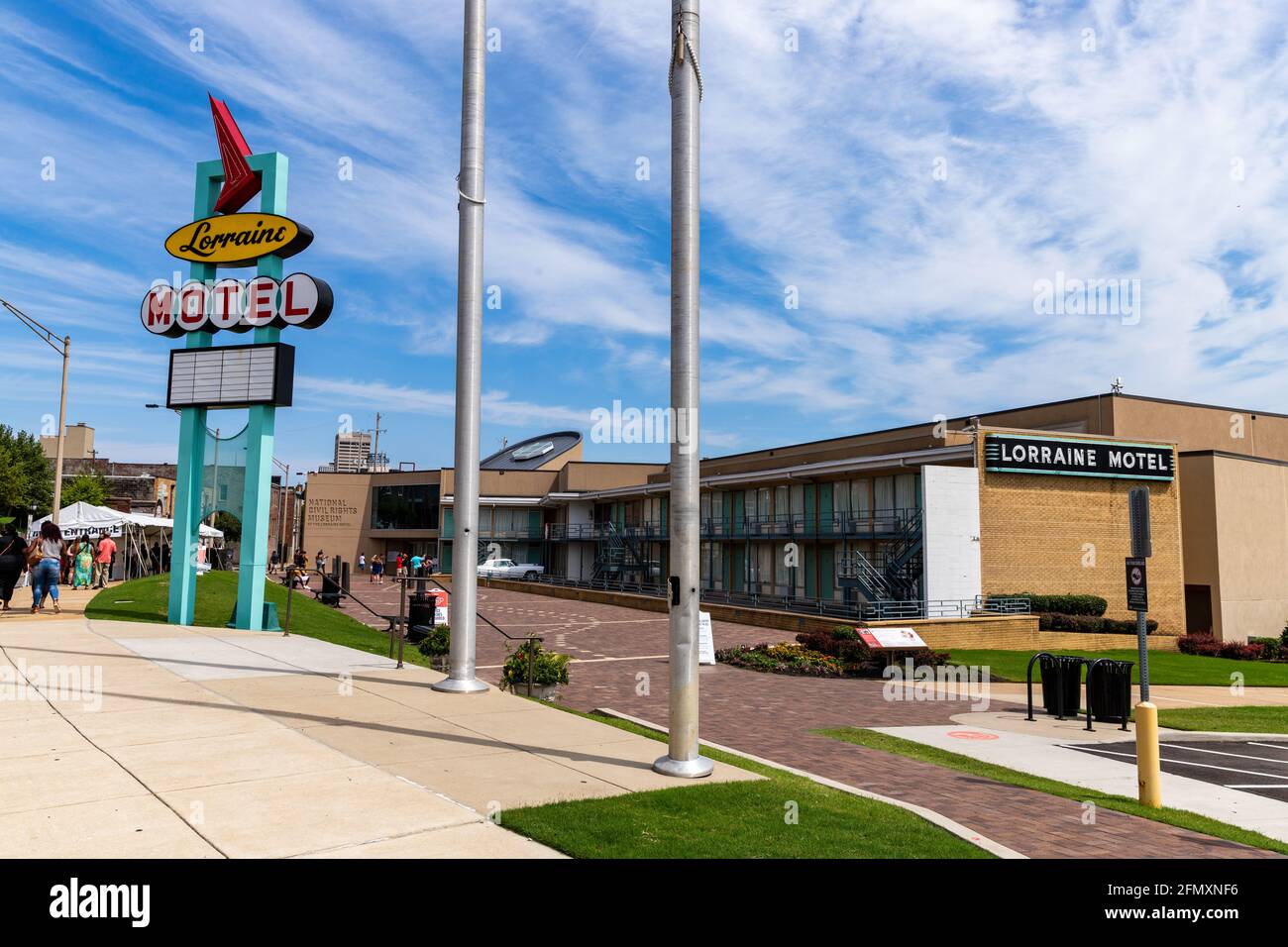Memphis, TN - 5 settembre 2021: Il Lorraine Motel a Memphis, TN dove Martin Luther King, Jr è stato assassinato. Foto Stock